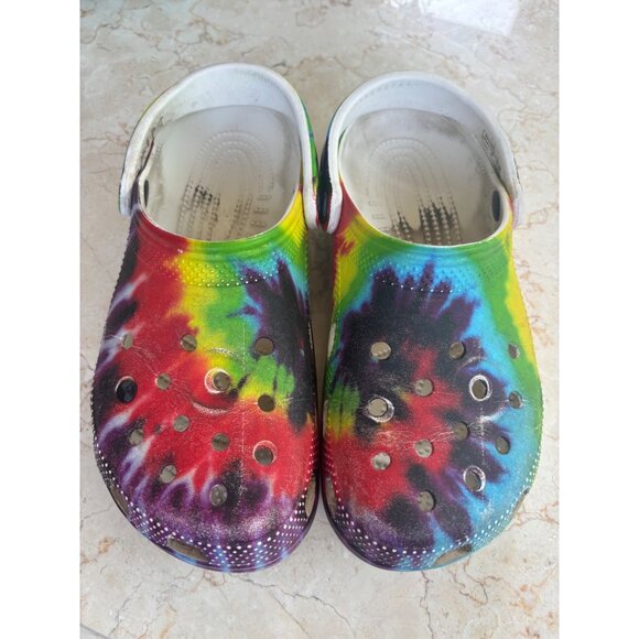 Crocs Classic Tie-Dye Clogs Size M6/W8 - Picture 1 of 8